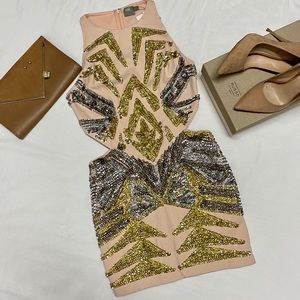 NWT Premium Heavy sequin midi dress